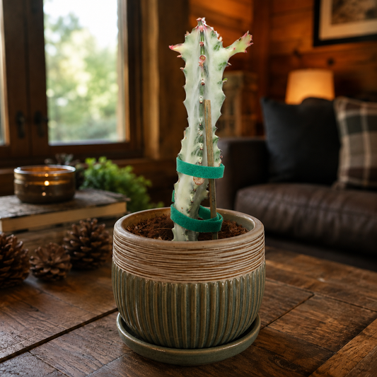 Variegated White Ghost Euphorbia plant