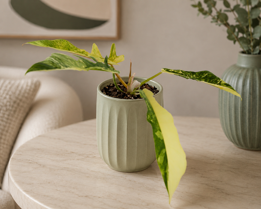 Variegated Florida X Mayoi Philodendron, rooted plant